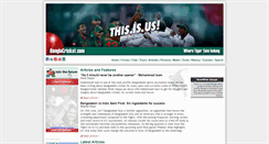 Desktop Screenshot of banglacricket.com