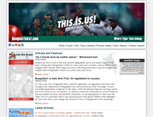 Tablet Screenshot of banglacricket.com